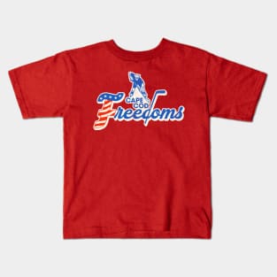 Defunct Cape Cod Freedoms Hockey Team Kids T-Shirt